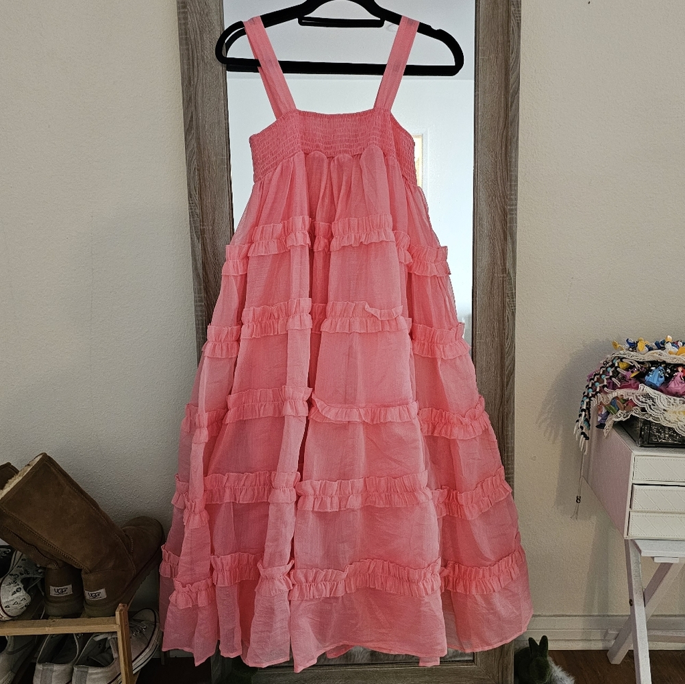 Pink Sister Jane Midi Dress